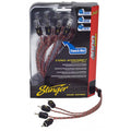 Stinger SI4417 17-Foot 4000 Series Professional 4 Channel RCA Interconnects,BLACK