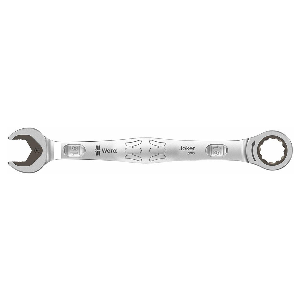 Wera 05073275001 Joker Metric Ratcheting Combination Wrench – 15mm x 200mm (7-7/8″)