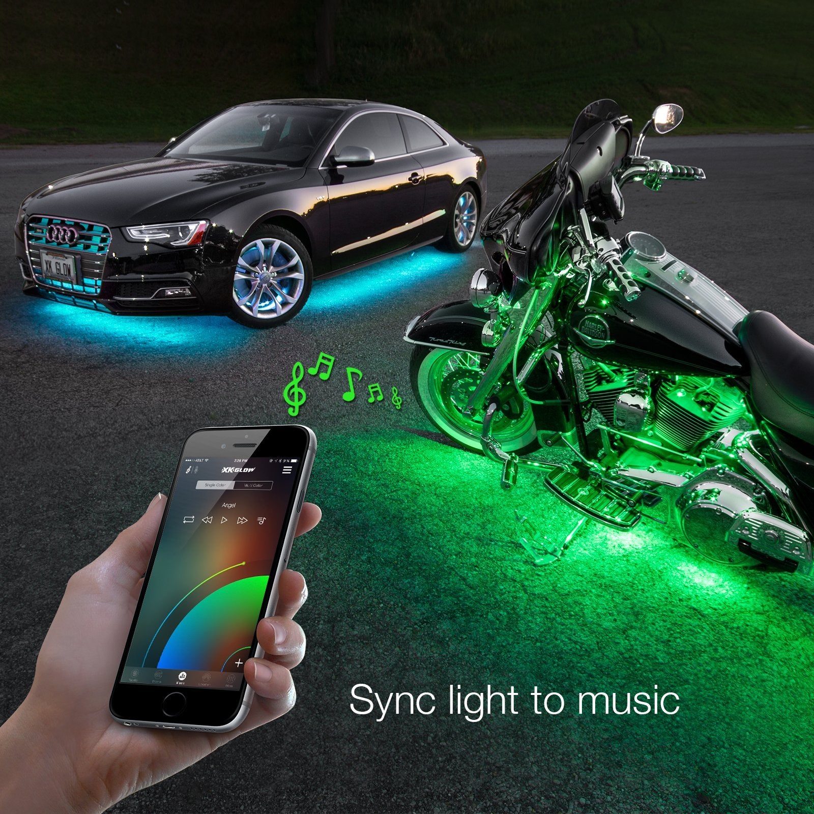 XKGLOW KS-CAR-ADVANCE LED Light Strips & Kit