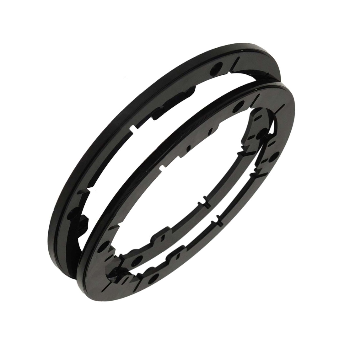 American International USB725 6"/6.5"/6.75" Speaker 1/4" Extension Rings – Car Audio Mounting Spacers, Pair