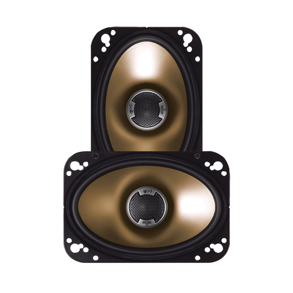 Polk Audio DB461 4-by-6-Inch Coaxial Speakers (Pair, Black)