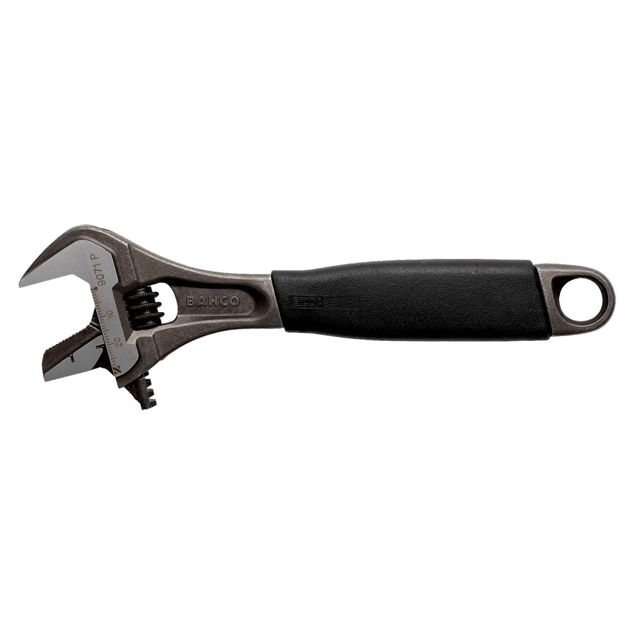 Bahco BAH9073RPUS 12″ ERGO™ Central Nut Adjustable Wrench – Rubber Handle, Reversible Jaw