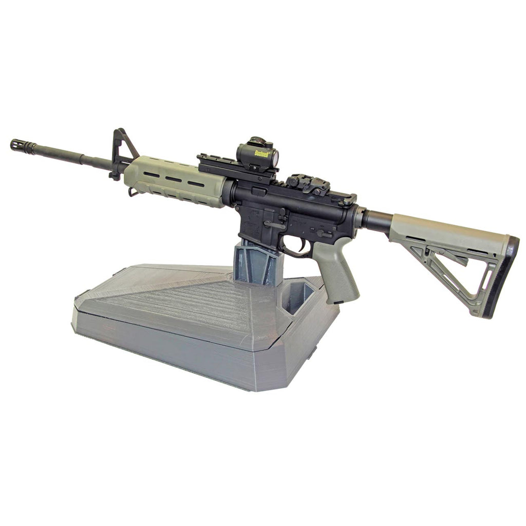 MTM MSRMS Modern Sporting Rifle Maintenance & Display Stand, USA Made, Dark Gray