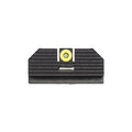 Night Fision Costa Ludus Night Sight Set Compatible with Glock 42/43/43x/43XMOS - Yellow Front Ring, Rear Sight with Horizontal Tritium Bar