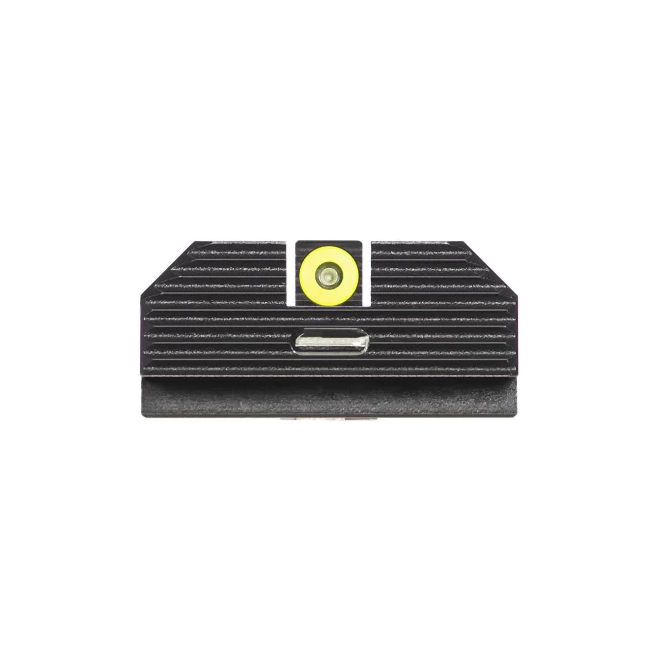 Night Fision Costa Ludus Night Sight Set Compatible with Glock 42/43/43x/43XMOS - Yellow Front Ring, Rear Sight with Horizontal Tritium Bar