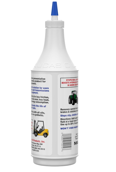 Lucas Oil 10019 Hydraulic Oil Booster and Stop Leak - 1 Quart, White, 32 Ounces