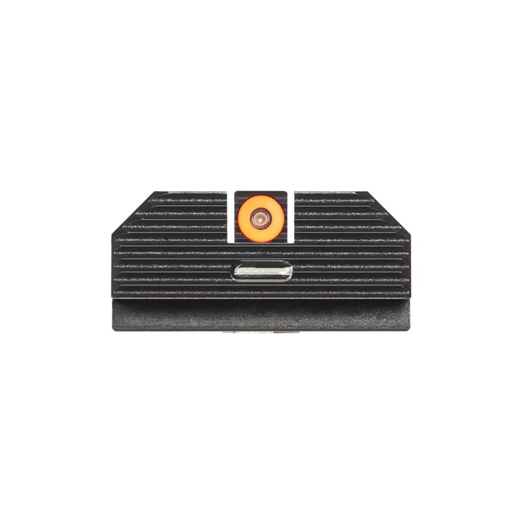 Night Fision Costa Ludus Night Sight Set Compatible with Glock 42/43/43x/43XMOS - Orange Front Ring, Rear Sight with Horizontal Tritium Bar