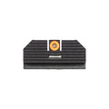 Night Fision Costa Ludus Night Sight Set Compatible with Glock 42/43/43x/43XMOS - Orange Front Ring, Rear Sight with Horizontal Tritium Bar