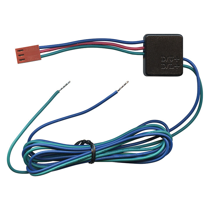 Omega DLPP3 3‑Pin Door Lock Polarity Adapter — Converts Negative Pulse to Positive for Aftermarket Alarm/Keyless Entry Systems
