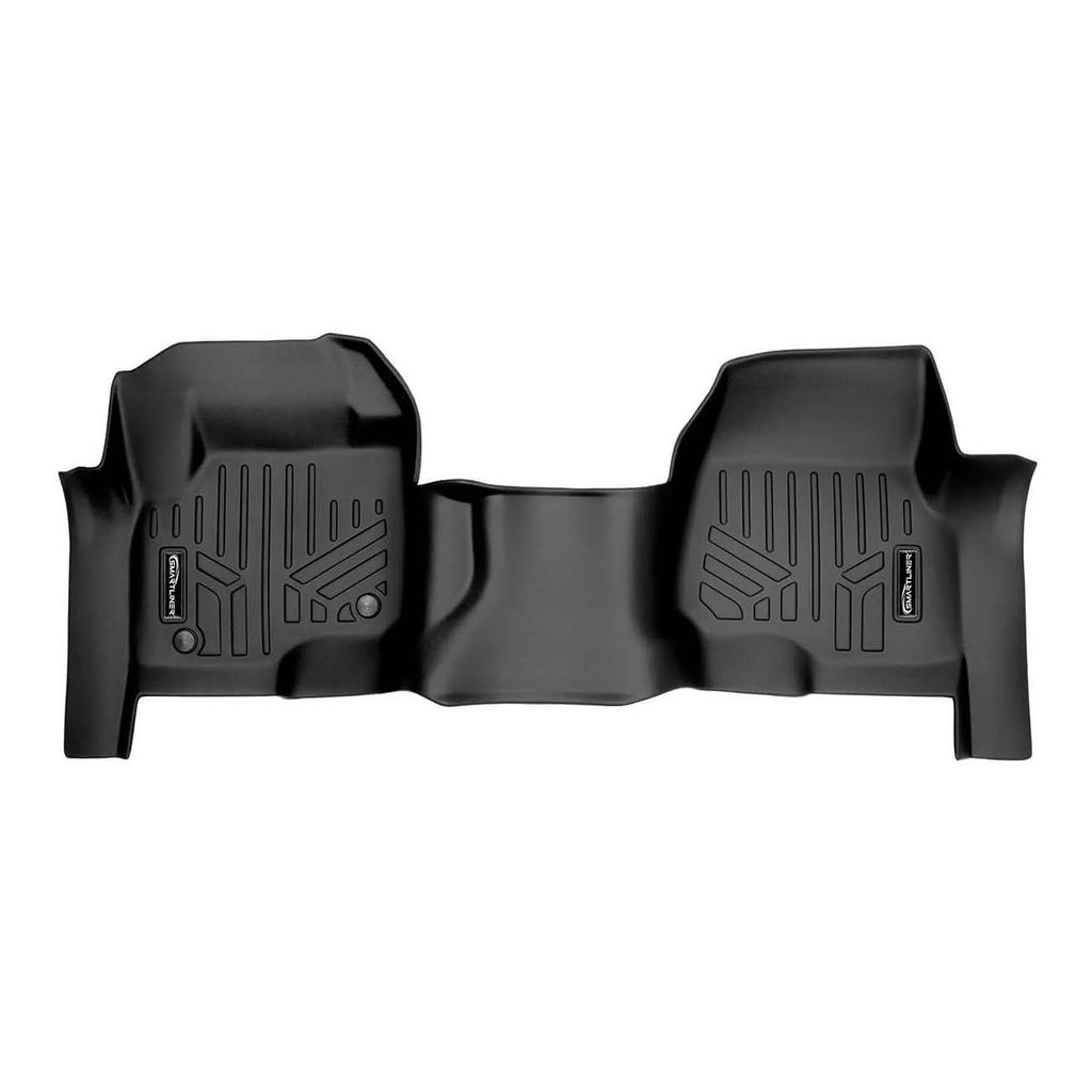 SMARTLINER SA0298B0298 Floor Liners Front & 2nd Row for 2017-2025 Ford F-250/F-350 Super Duty SuperCrew Bench Seat – Black
