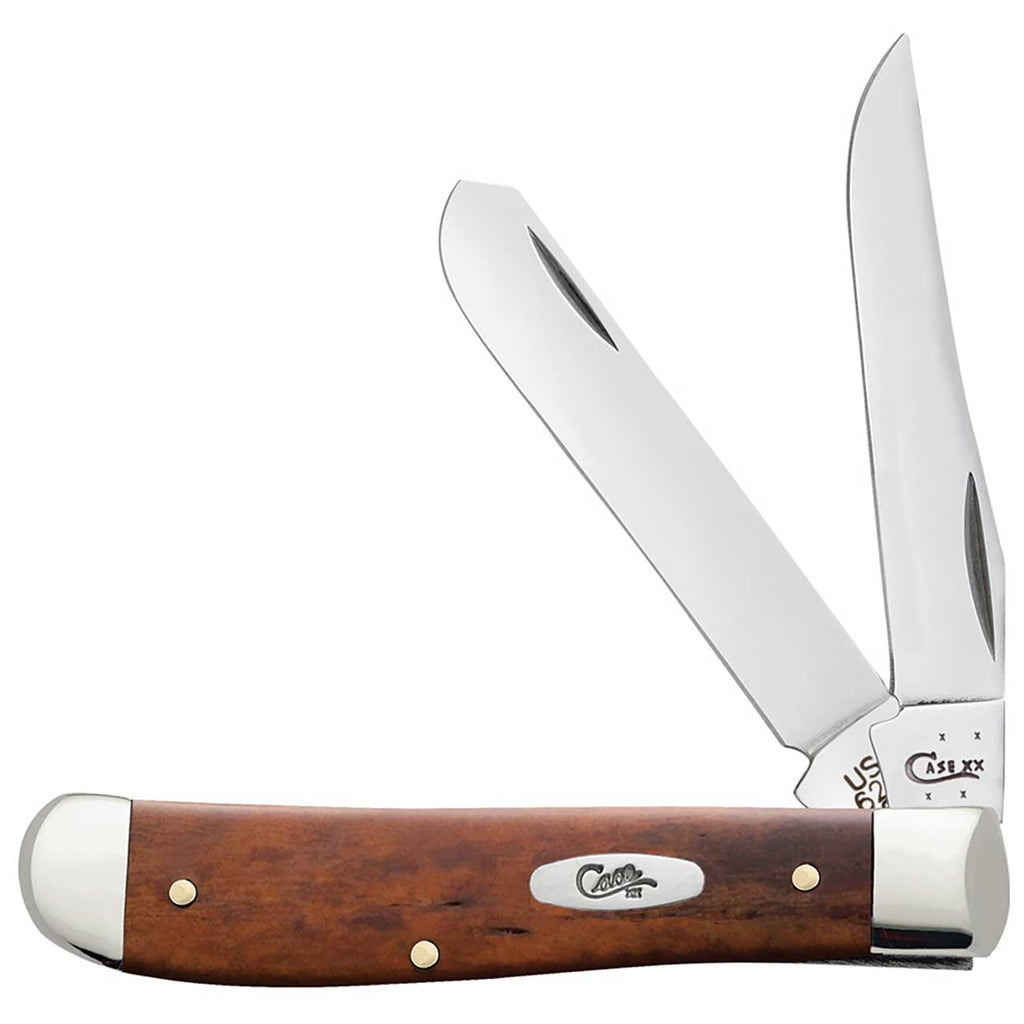 Case WR XX Pocket Knife Chestnut Smooth Bone Mini Trapper Item #28700 - (6207 SS) - Length Closed: 3 1/2 Inches