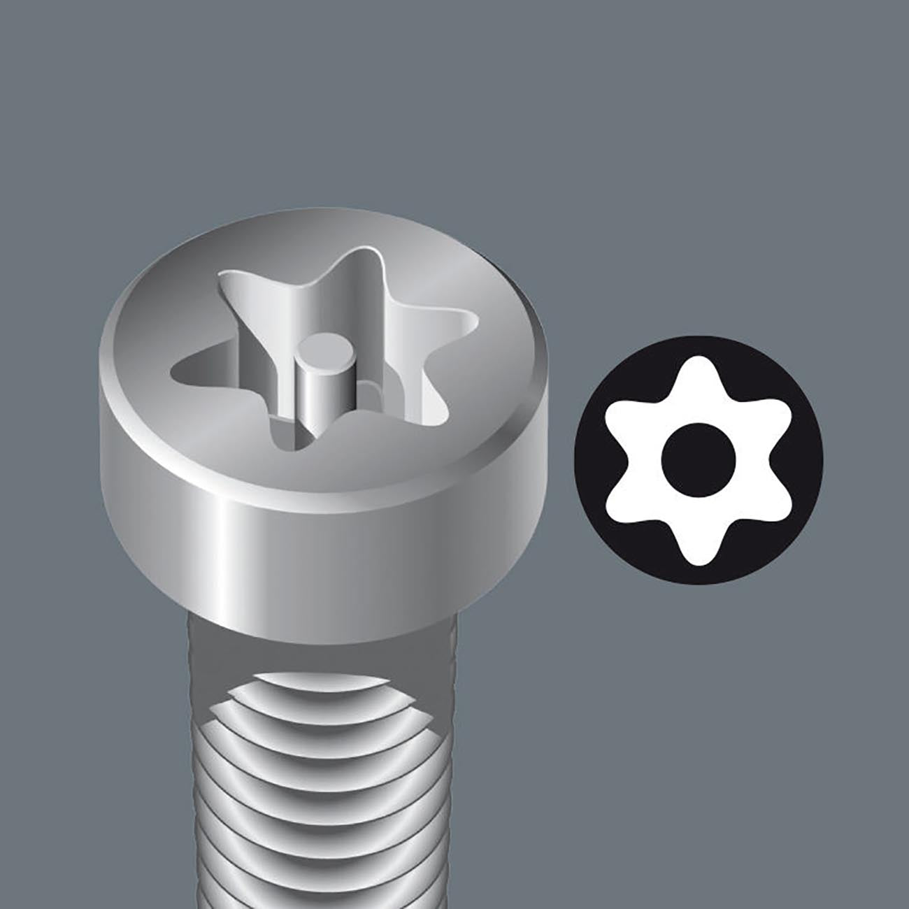 Wera 05138261001 Kraftform Plus 367 Torx BO Screwdriver, With Bore Hole, TX 15 Head, 3-1/8" Blade Length