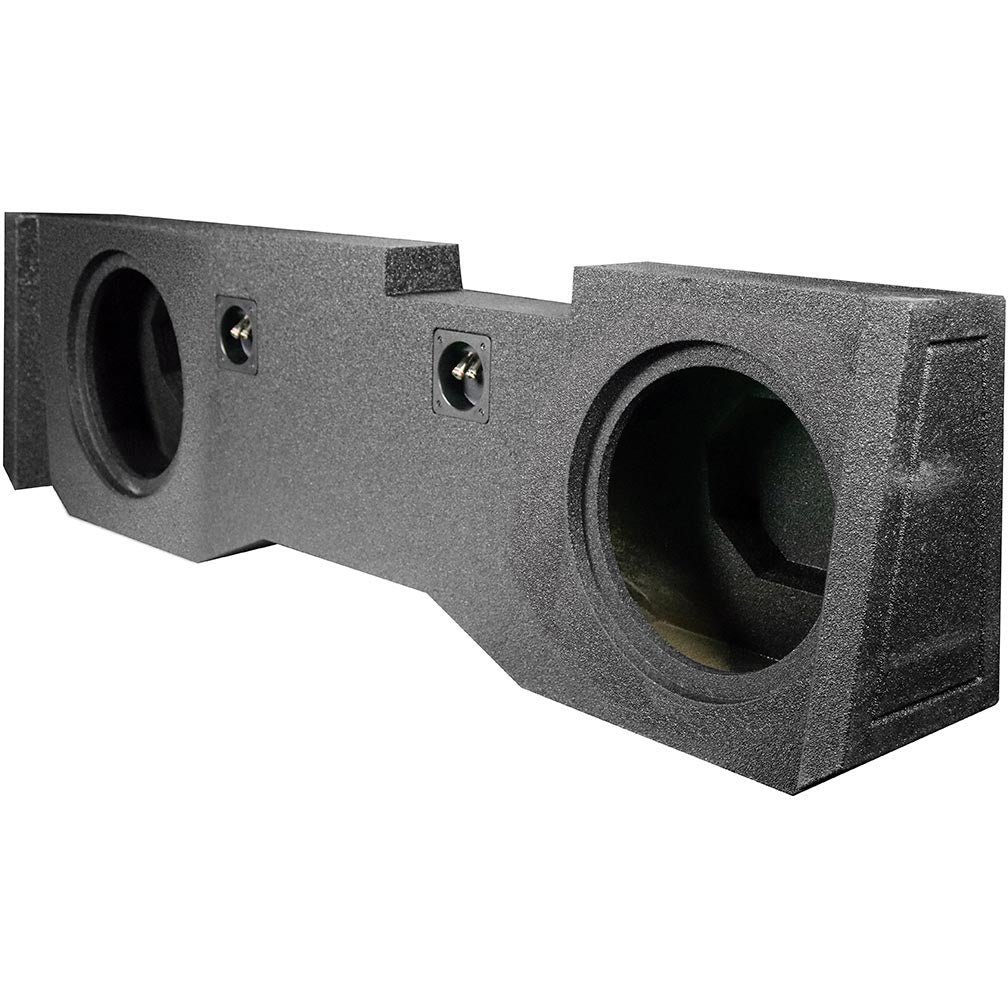 Q Power Dual 10" Q Bomb Subwoofer Box for GMC/Chevy 14-16 4-Door Crew Cab Trucks