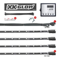 XKGLOW UFO Style LED Undercar Light Kit - 8 Piece