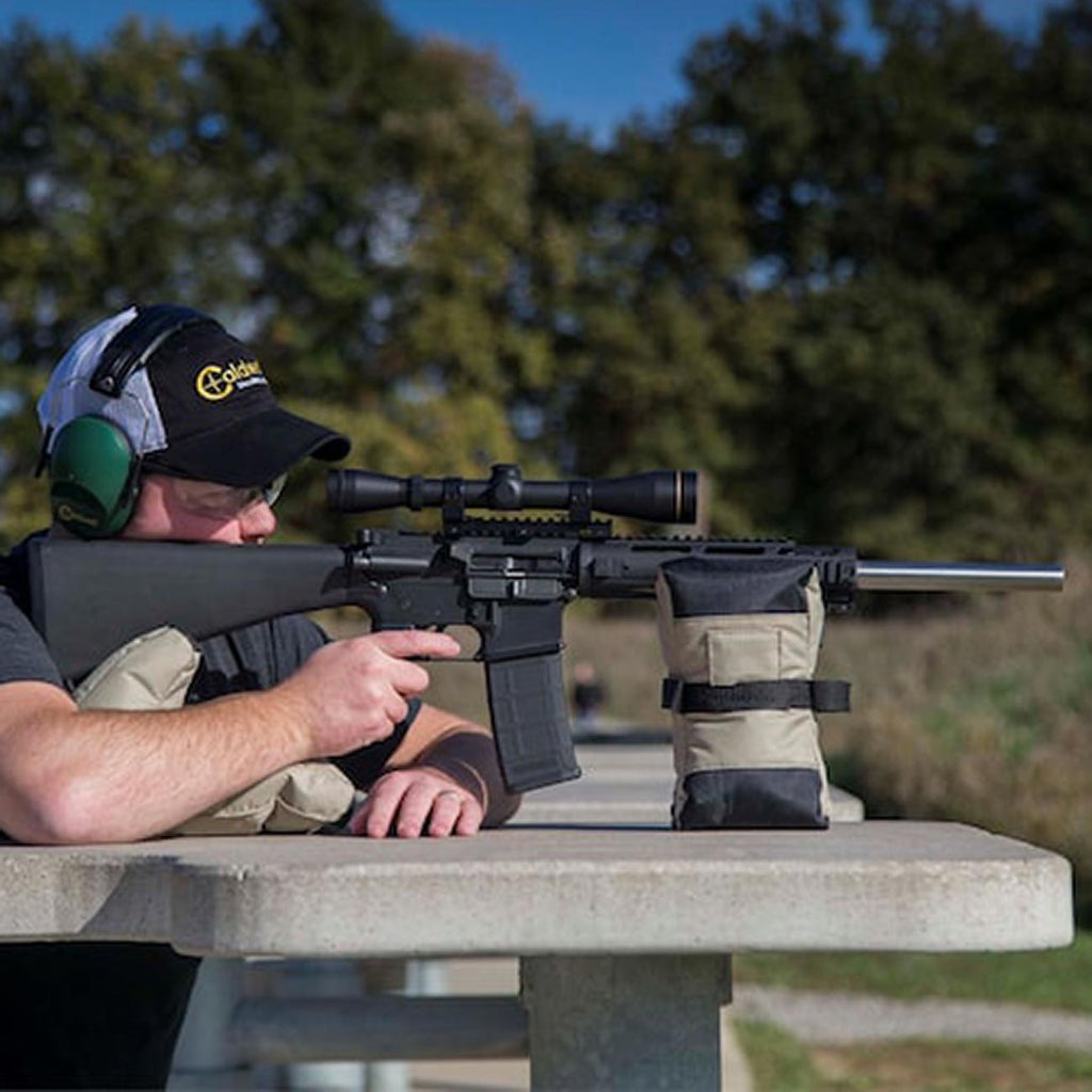 Caldwell Tactical DeadShot Combo Filled Shooting Front, Rear Rests with Adjustable Height for Rifles, Range, Hunting