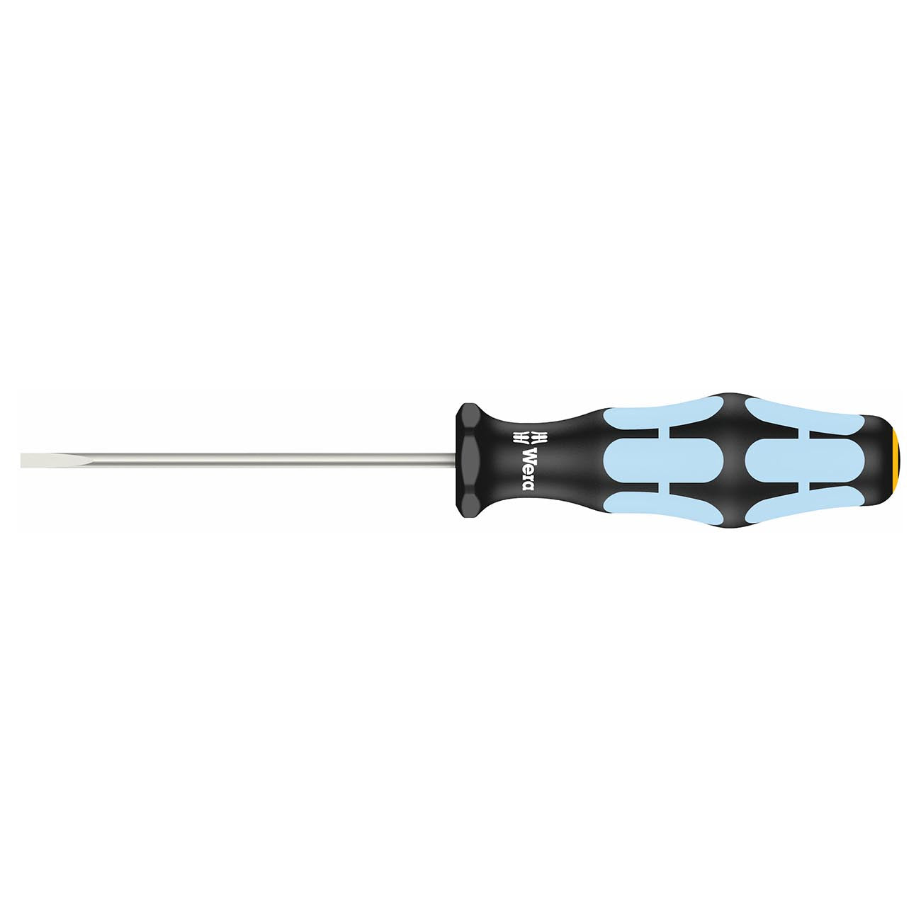 Wera 05032001001 Kraftform Stainless 3335 Stainless Steel Slotted Screwdriver, Lasertip, 3mm Head, 3 1/8" Blade Length