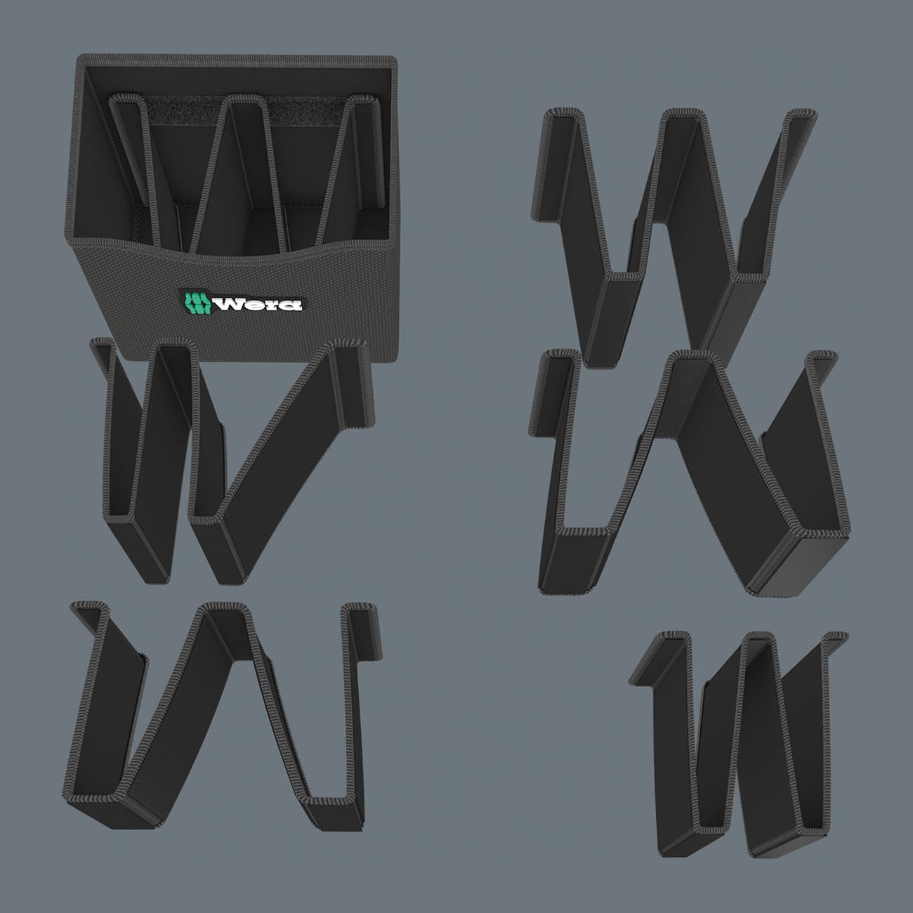 Wera 2GO 2 Tool Container (3 Piece)