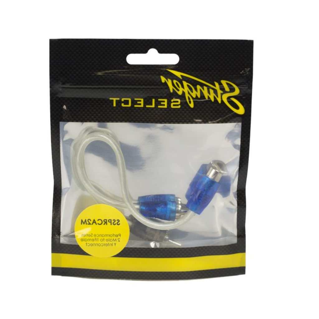 Stinger Select SSPRCA2M Performance Series 2 Male to 1 Female Y Interconnect