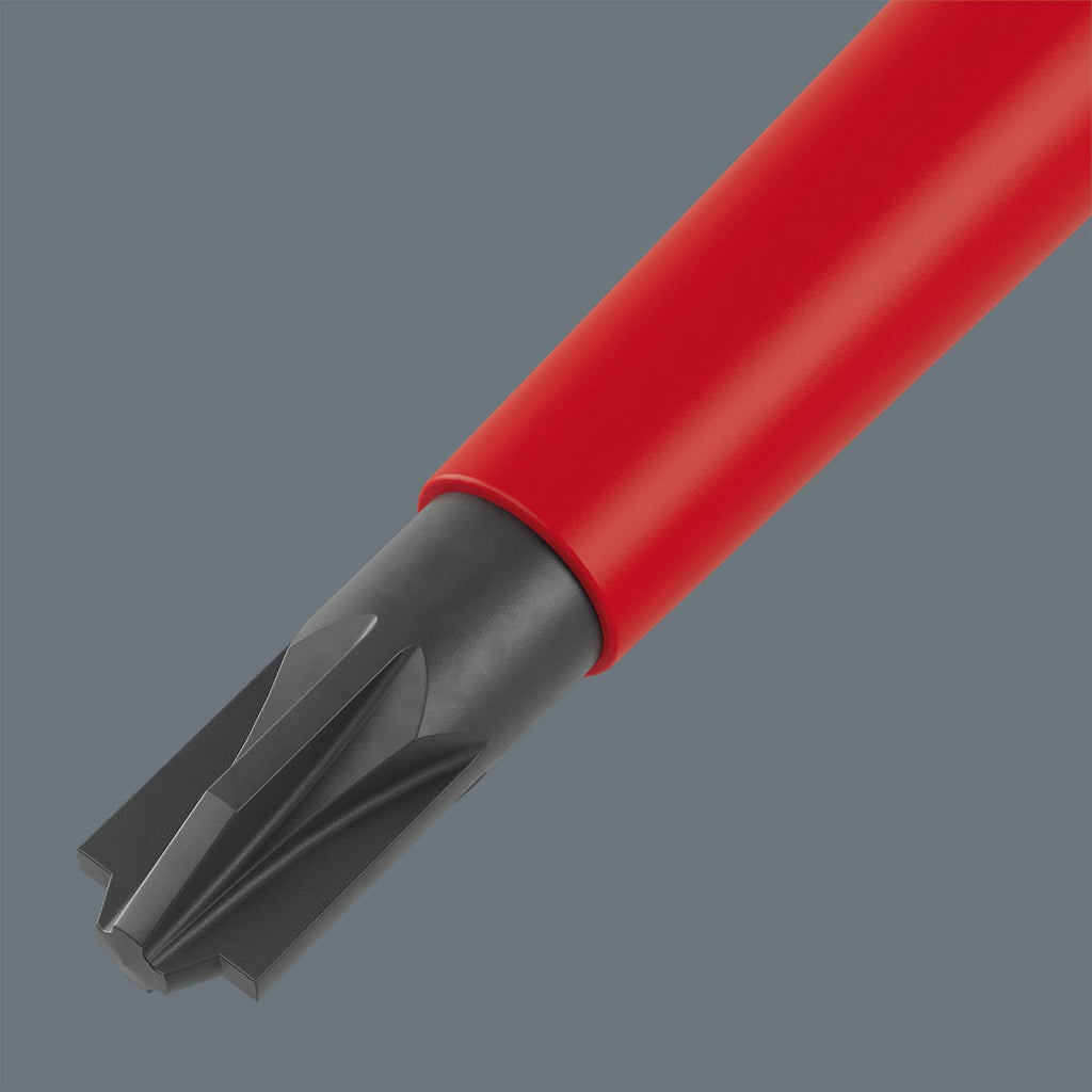 Wera VDE Insulated Reduced Shaft Diameter Blade-Holding Screwdriver Set (17 Piece)