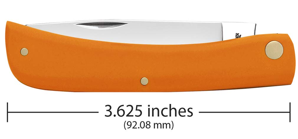 Case WR XX Pocket Knife Orange Synthetic Sod Buster Jr Item #80502 - (4137 SS) - Length Closed: 3 5/8 Inches