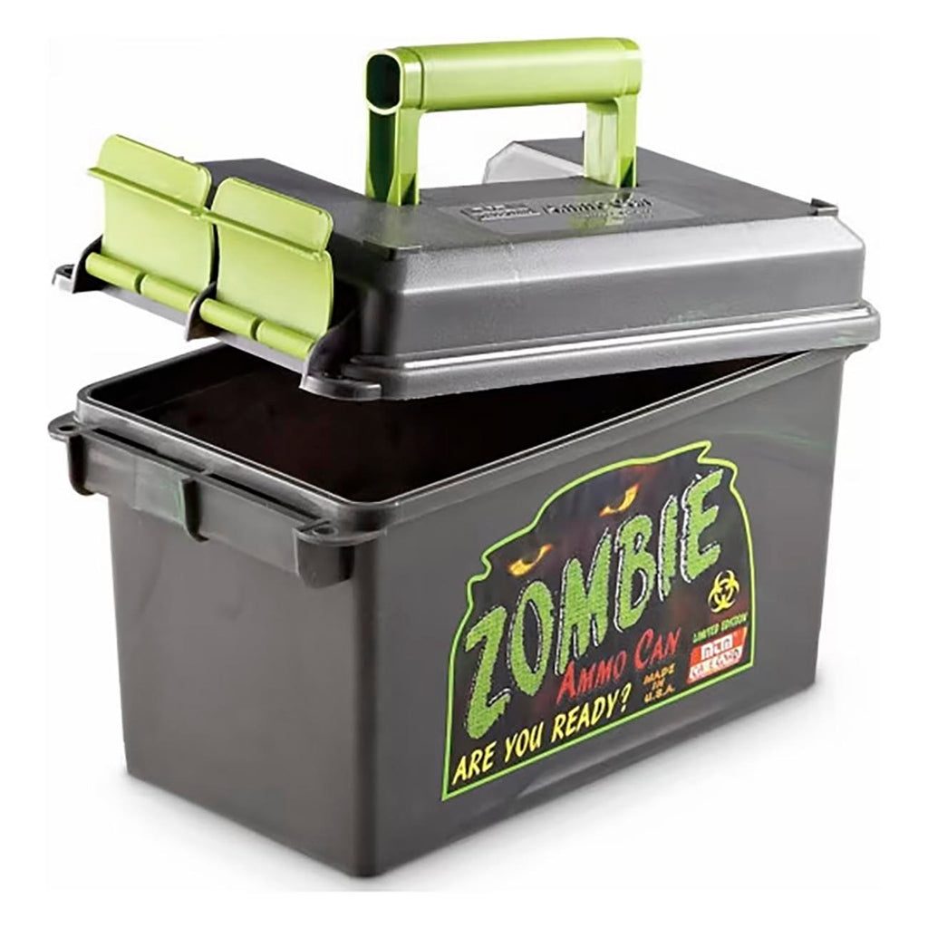 MTM AC50Z Ammo Can, 50-Caliber, Heavy-Duty Dual Latching System, Rugged Polypropylene Plastic, O-Ring Seal System, Water Resistant, Bulk Ammo Storage, USA Made, Zombie