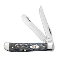 Case xx Pocket Worn Crandall Jigged Gray Bone Mini Trapper CV Steel Pocket Knife Knives, 58414
