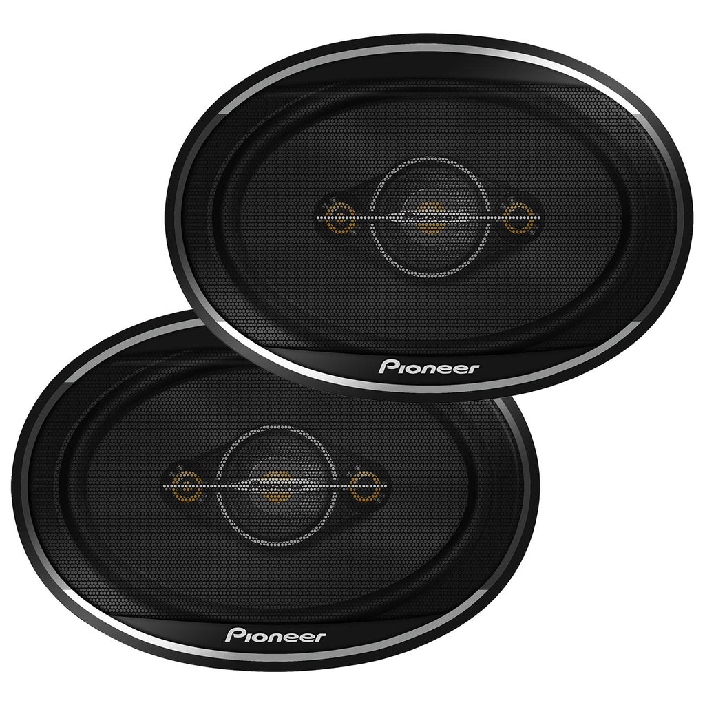 Pioneer A-Series Standard TS-A6961F 6” x 9” 4-Way Speakers (Pair) – 450W Max, Balanced Sound + Smooth Treble, Enhanced Bass, Ideal Factory Upgrade, Installation Adaptors Included
