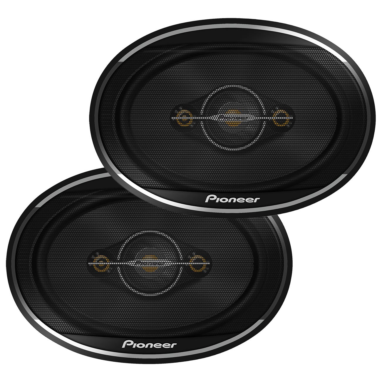 Pioneer A-Series Standard TS-A6961F 6” x 9” 4-Way Speakers (Pair) – 450W Max, Balanced Sound + Smooth Treble, Enhanced Bass, Ideal Factory Upgrade, Installation Adaptors Included