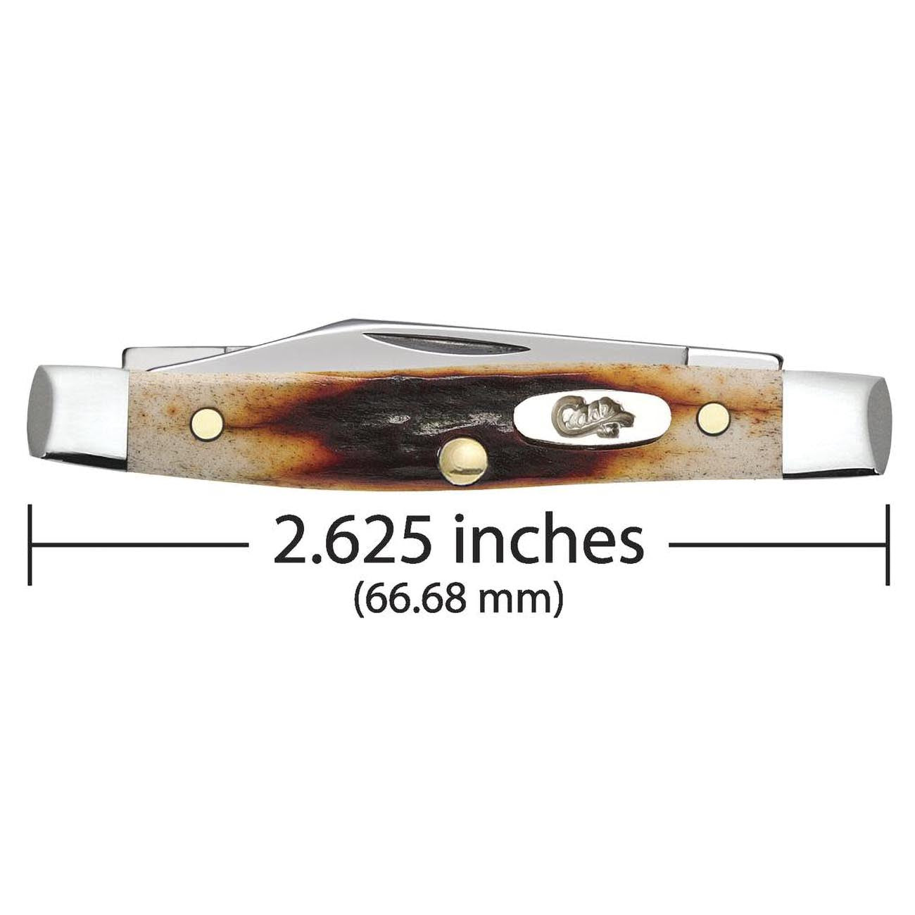 Case WR XX Pocket Knife Red Stag Small Pen Item #9581 - (R5233 SS) - Length Closed: 2 5/8 Inches