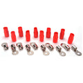 Orion Cobalt RT0R Wire Lugs Ring Terminal 10pcs 1/0 Gauge AWG - 5/16" Stud Car Audio | Battery Cable Lug, Auto Parts, Automotive, Marine, Motorcycle, Trucks, RV - Red