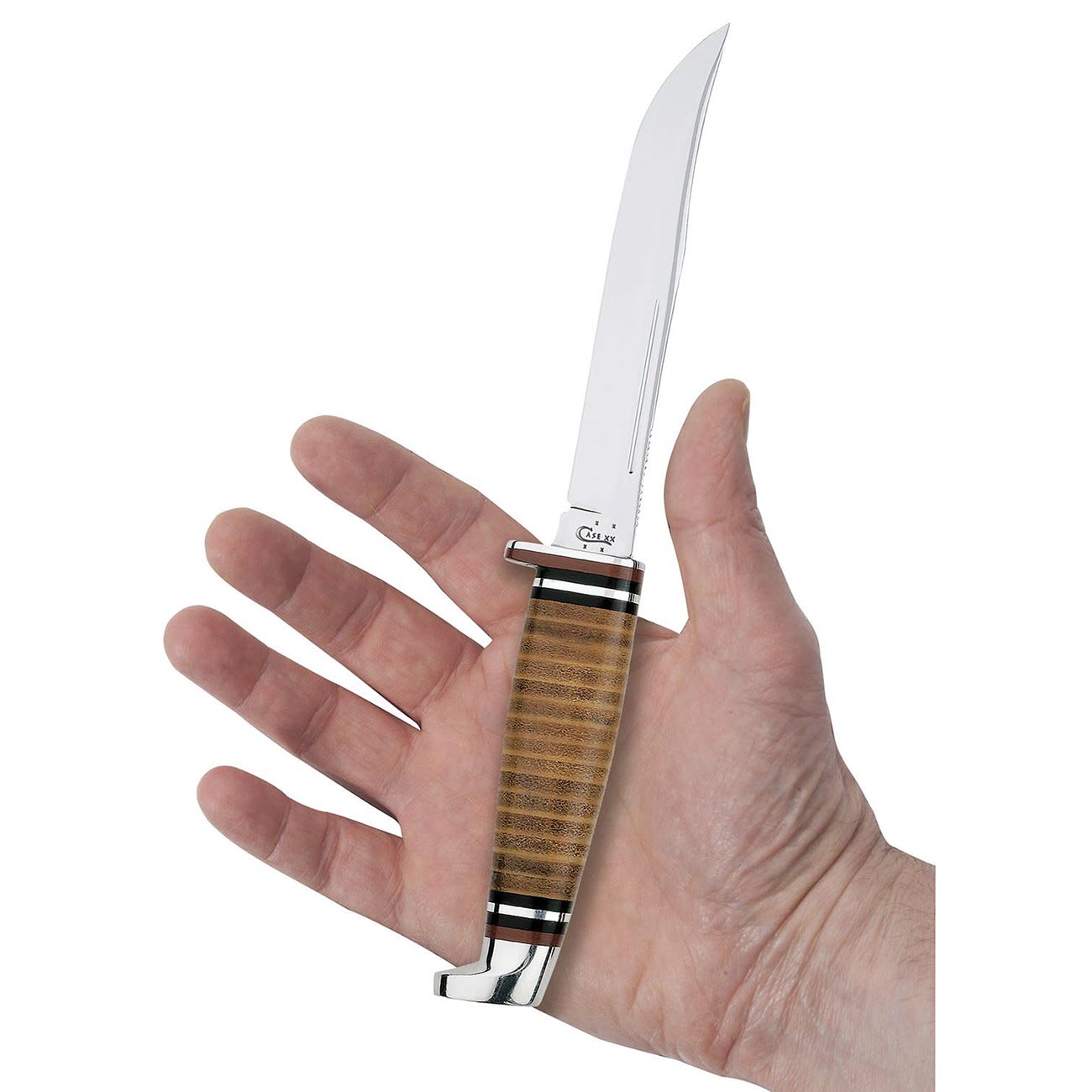 Case WR XX Pocket Knife Two Knife Set Twin Finn W/Leather Sheath Item #372 - (Twinfinn SS)