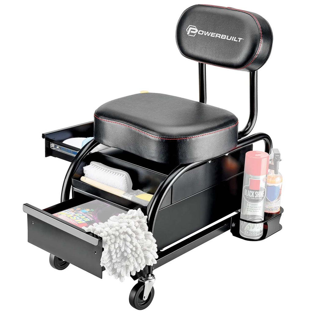 Powerbuilt Professional Detailer Roller Seat.