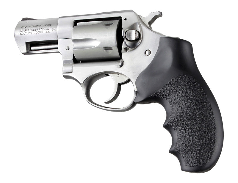 Hogue Rubber Monogrip Revolver Grips with Finger Grooves for Ruger SP101, Black - 81000
