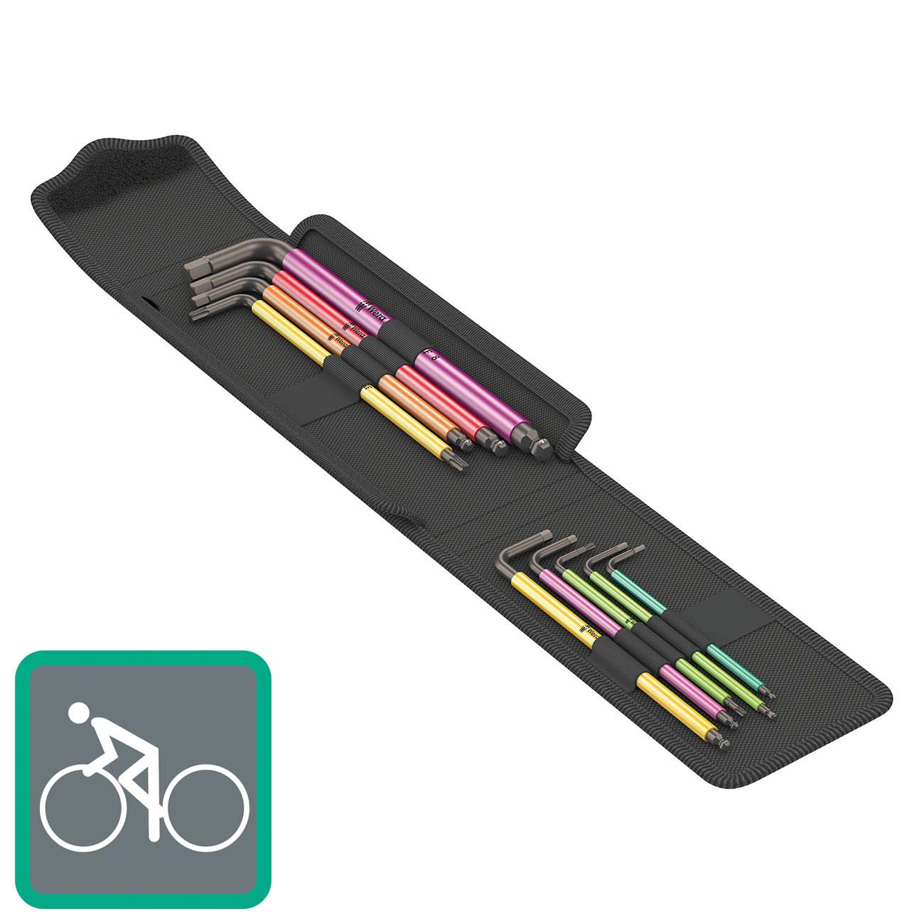 Wera 05004173001 Metric L-Key Hex-Plus & Torx Bicycle Tool Set – 9-Piece