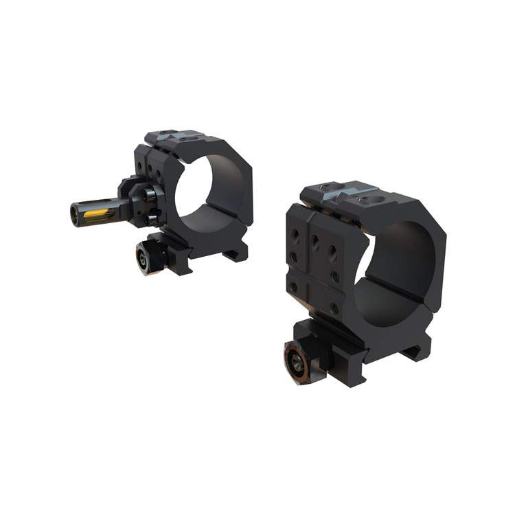 Wheeler 2-Piece Picatinny Rail Scope Rings with Anti-Cant Indicator for Leveling, Shooting