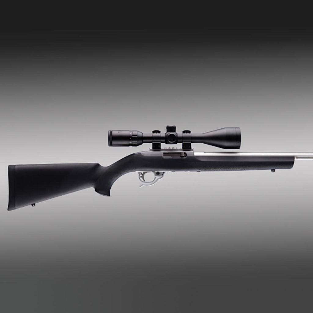 Hogue Rubber OverMolded Stock for Ruger 10/22 with .920" Diameter Barrel Channel, Black - 22010