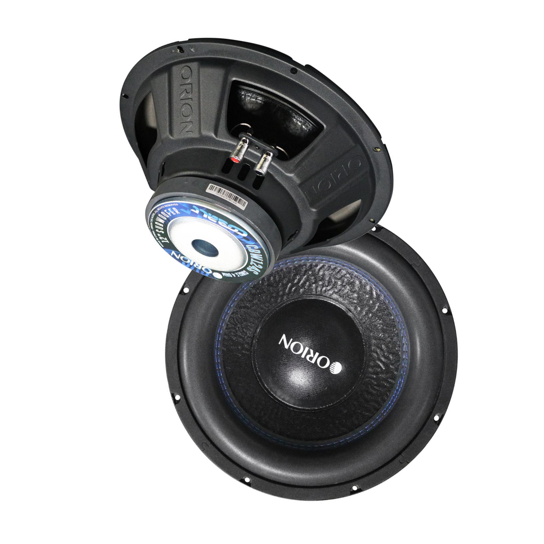 ORION CBW124S Cobalt Series 12” Car Subwoofer, 1600W Max Power, 400W RMS, Single 4 Ohm, 2” OFC Voice Coil, UV Coated Cone, Foam Surround – Reliable Subwoofer for Car Audio Systems & Sub Boxes