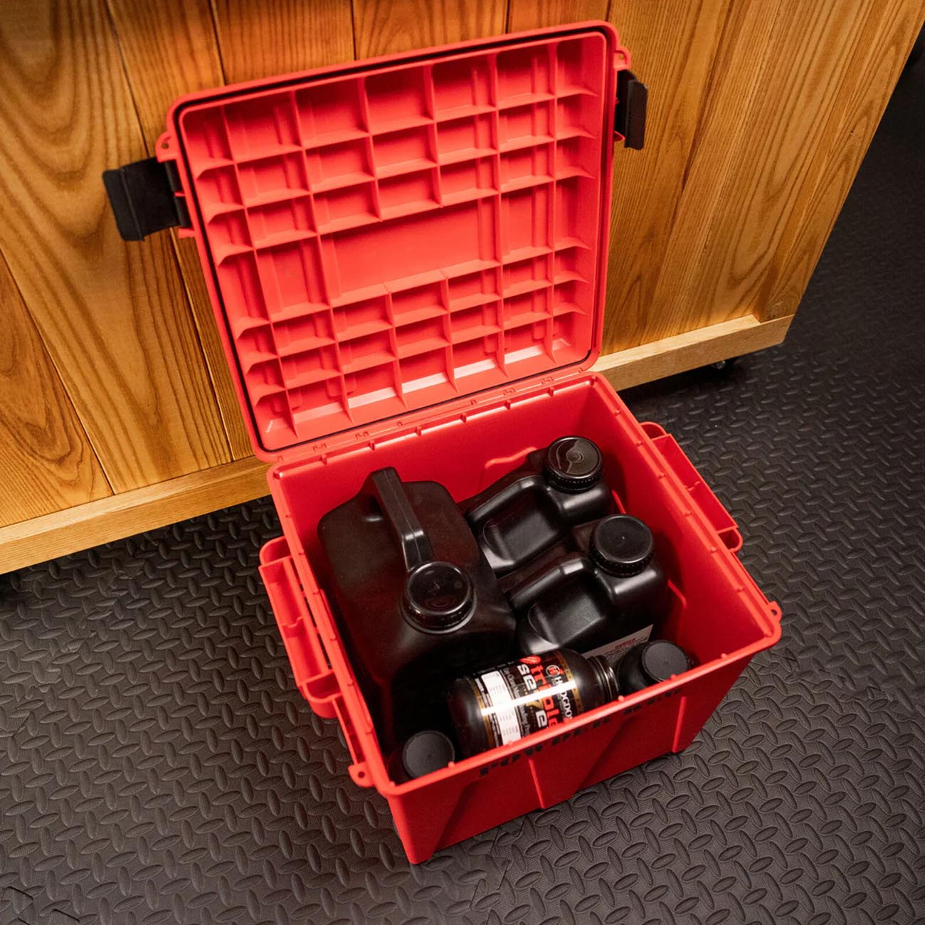 MTM PK12 Reloading Powder Storage Container, Powder Keg, USA Made, Red