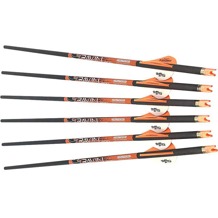 Ravin Carbon Crossbow Arrows 400 Grain .003 - Six Pack, UPC :815942021385