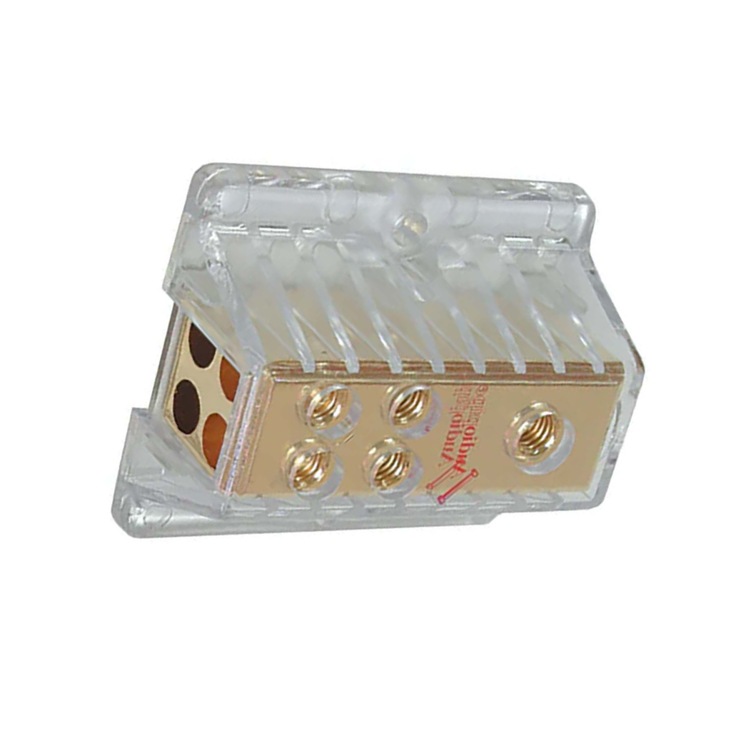 Audiopipe APPB1448 1 Input 4 Output Power Distribution Block – Car Audio Power Splitter for Amplifiers