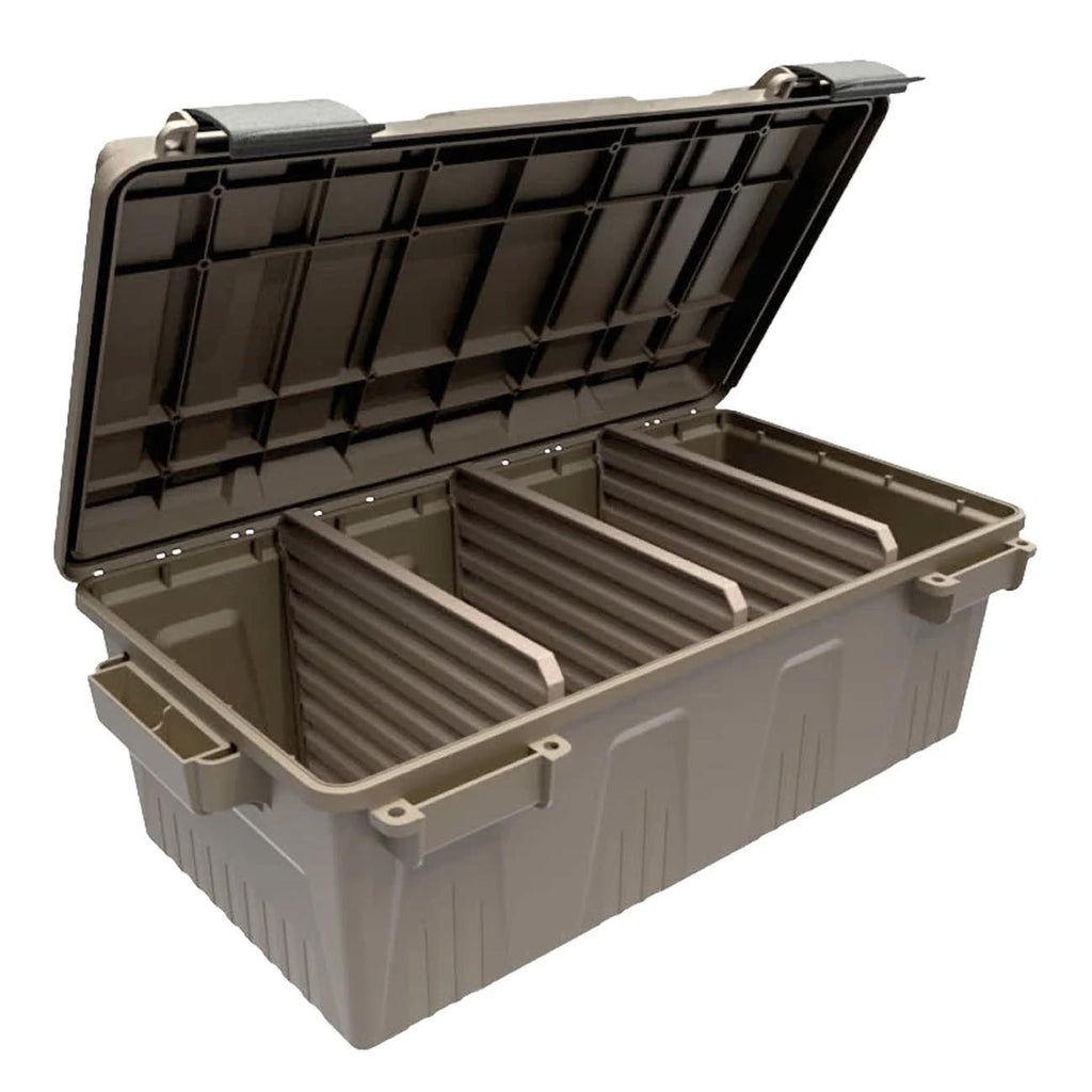 MTM ACDC30, Divided Ammo Crate Utility Box, Water- Resistant, Stackable, Snap Latch, USA Made, Dark Earth