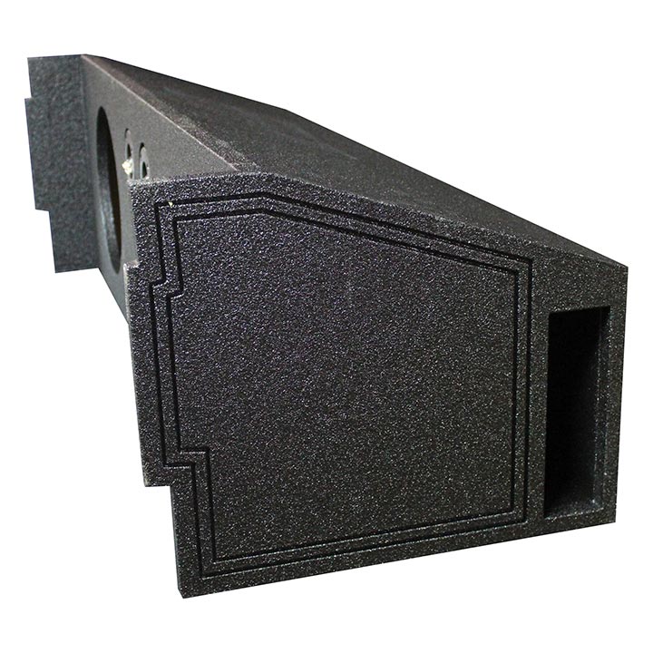 Q Power 2 Hole 12 Inch Car Audio Vented Subwoofer Enclosure for Third Row of SUV