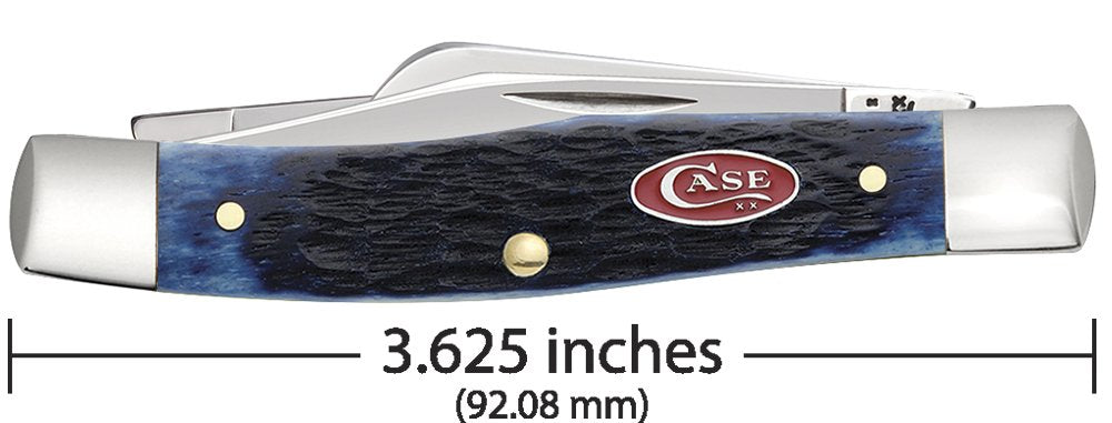 W. R. Case & Sons Medium Stockman Pocket Knife CASE7049 – Amber Bone Peach Seed Jig, 3-Blade Tru-Sharp Stainless Steel Folding EDC Knife