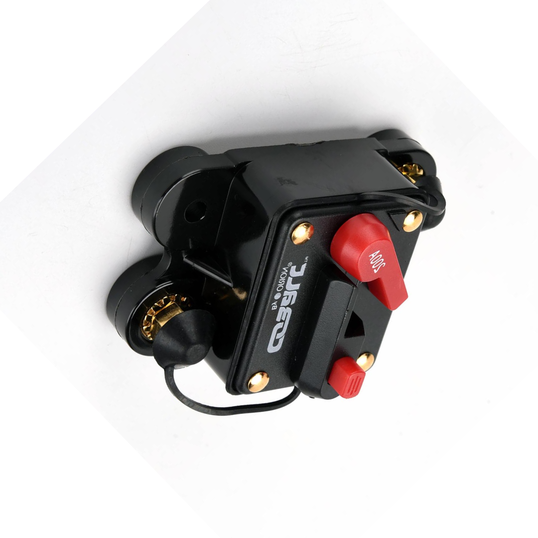 Orion Cobalt CB200A 200 Amp Circuit Breaker W/Manual Reset for Car, Marine, ATV, Trucks, RV, Motorcycle - Manual Power Protect for Audio Systems Fuse, Battery Thermal, 12V-24VDC (200A)