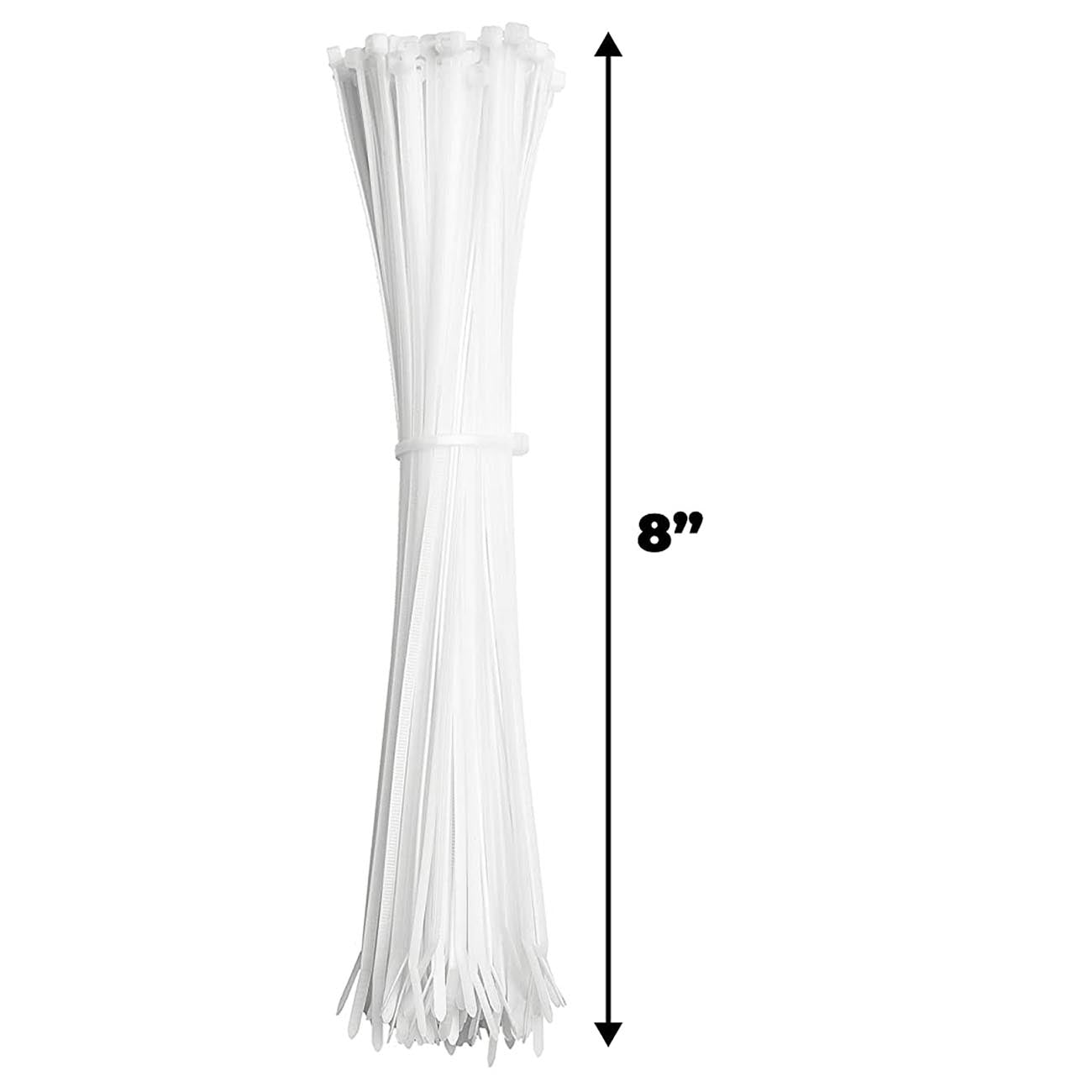 Installation Solution Multi Purpose White Cable Ties (bag of 100) (8")