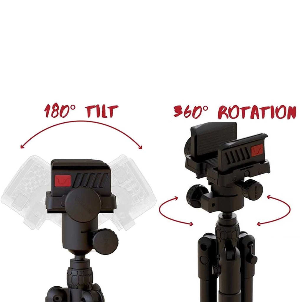 BOG DeathGrip Sherpa Carbon Fiber Tripod with Heavy Duty Construction, 360 Degree Ball Head, Quick-Release Arca-Swiss Mount System, and Optics Plate for Hunting, Shooting, Glassing, and Outdoors