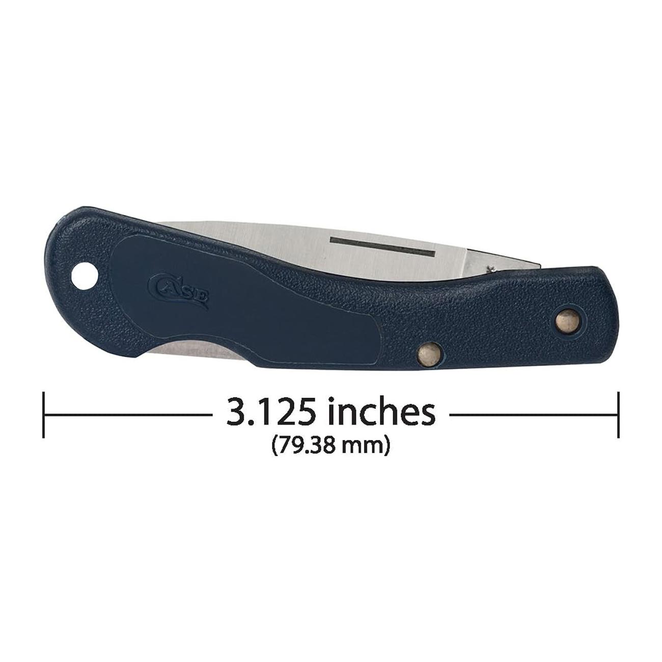 Case XX WR POCKET KNIFE BLUE HANDLED MINI-BLACKHORN, ITEM 2392, LENGTH CLOSED 3 1/8 INCH (LT1059L SS)