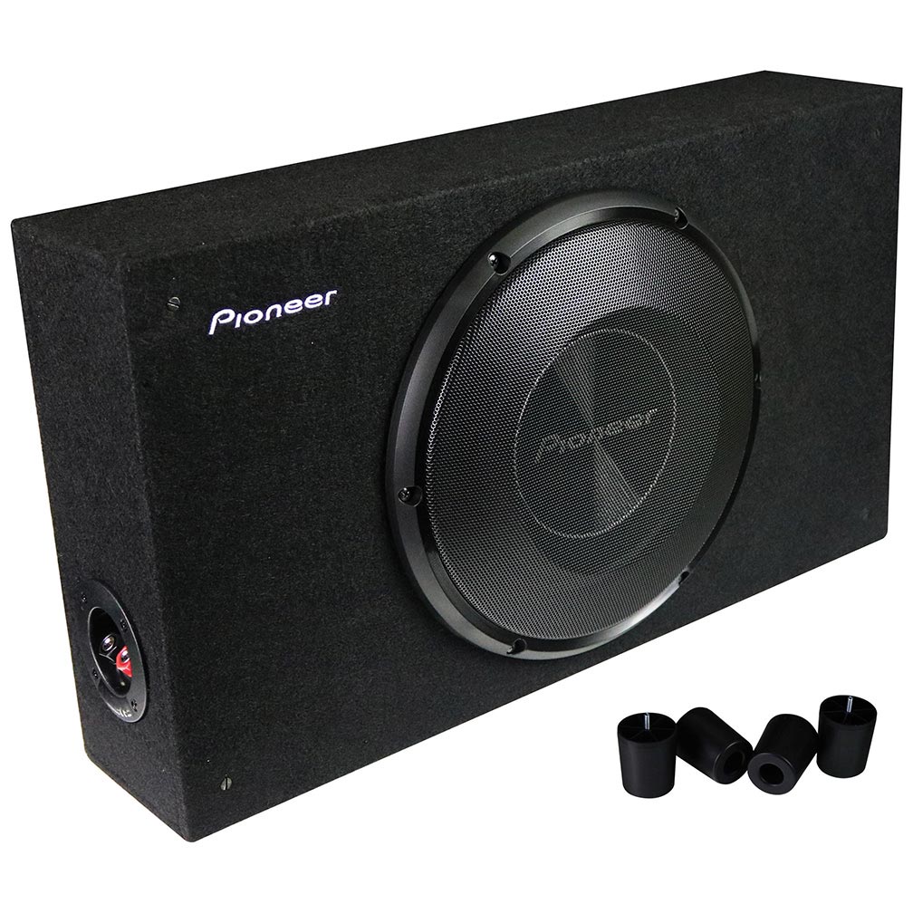 Pioneer A-Series TS-A2500LB 10” Subwoofer – 1200W Max, Pre-Loaded Shallow-Mount Design, Deep Bass in Tight Spaces, Easy Installation, Enclosure Included