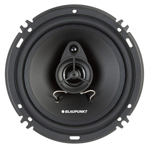 BLAUPUNKT BPS-E653 6.5" 3-Way Car Speakers 80W with Enhanced Clarity - Efficient Design, Durable Build, Easy Installation – Pair Bundle with Gravity Magnet Phone Holder