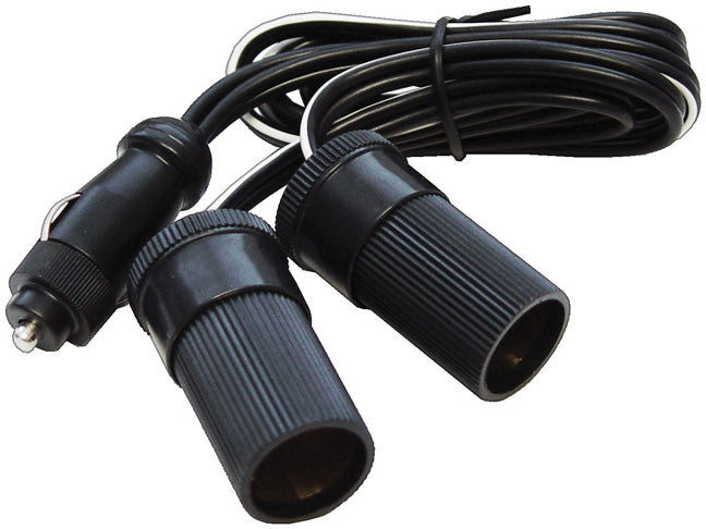 Audiopipe NP210 Nippon Cigarette Lighter Plug To 2 Female Jacks